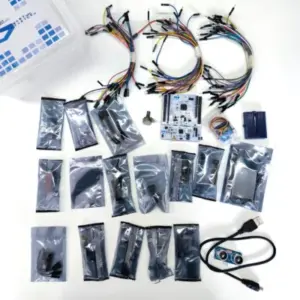 Componenti dello Smart Object Starter Kit con sensori e microcontrollore